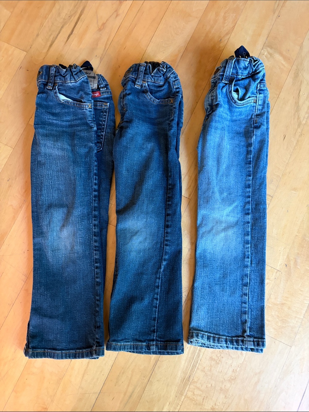 LOT WRANGLER Classic Boot Cut Boys Jeans Lot Adjustable Waistband Size 5 Regular - Picture 2 of 8